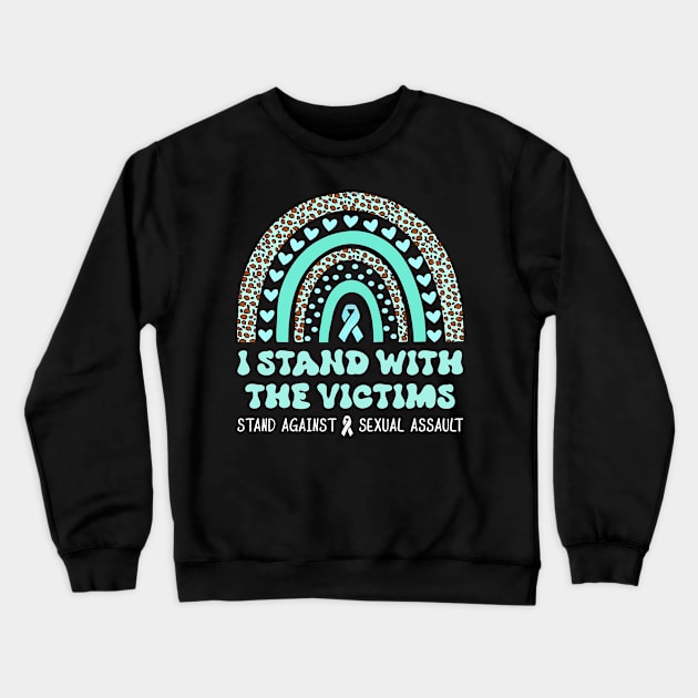 I Stand With The Victims Sexual Assault Awareness Crewneck Sweatshirt by FrancisDouglasOfficial